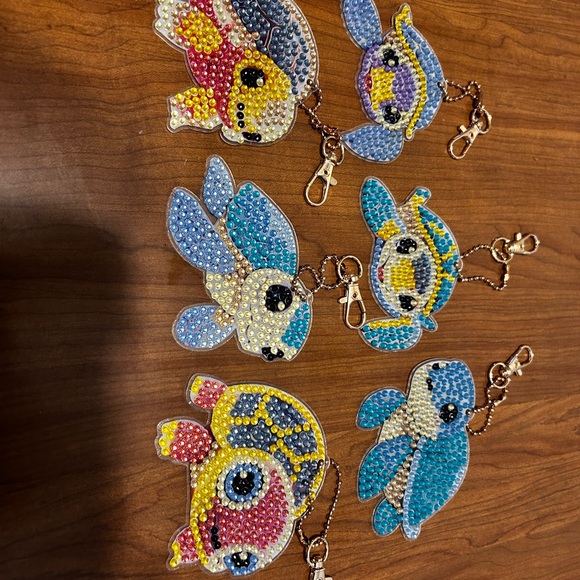 Colorful Animal Keychains with Rhinestones - Picture 7 of 8